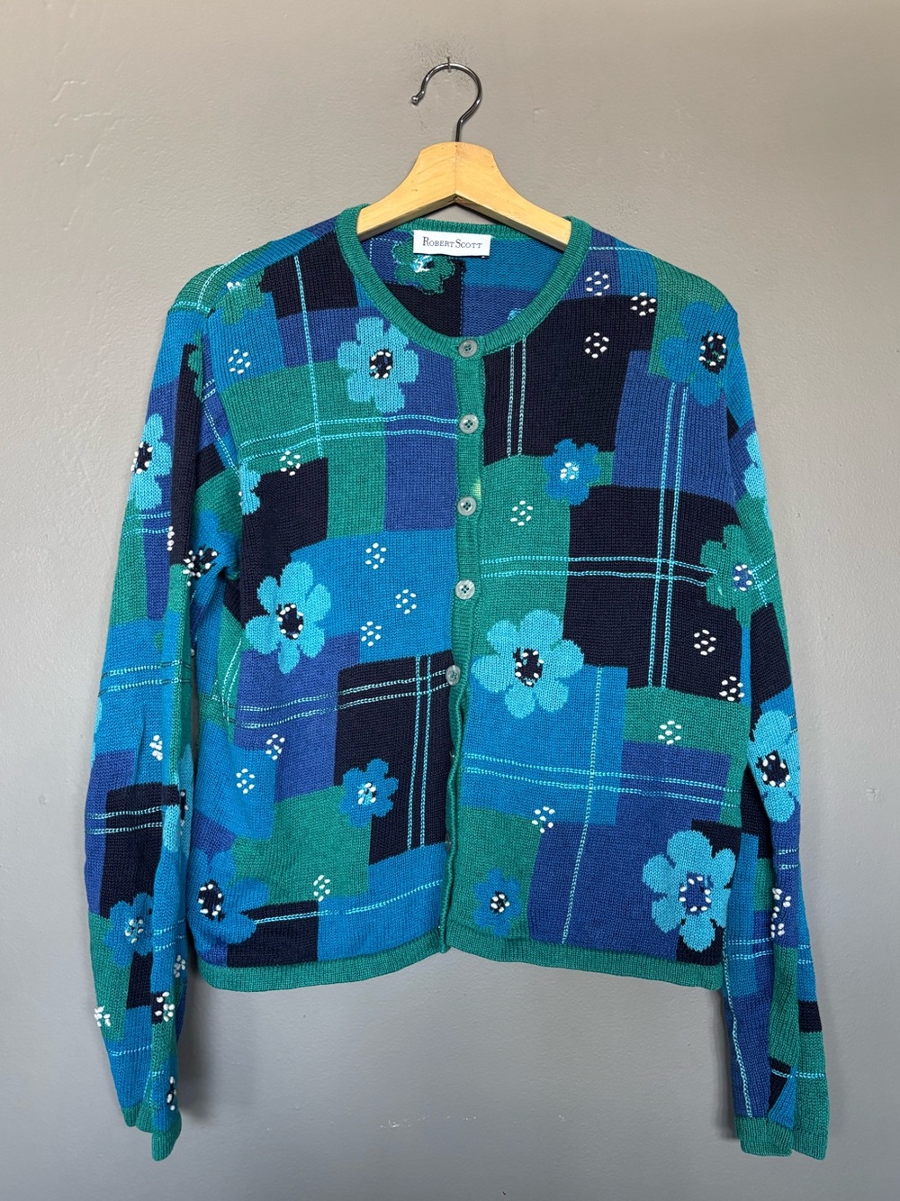 Robert Scott floral cardigan